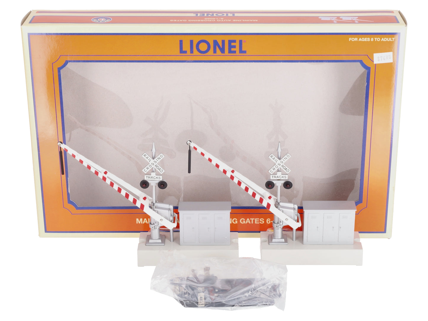 Lionel 6-14098 O Mainline Automatic Crossing Gates (Pair of 2) LN/Box
