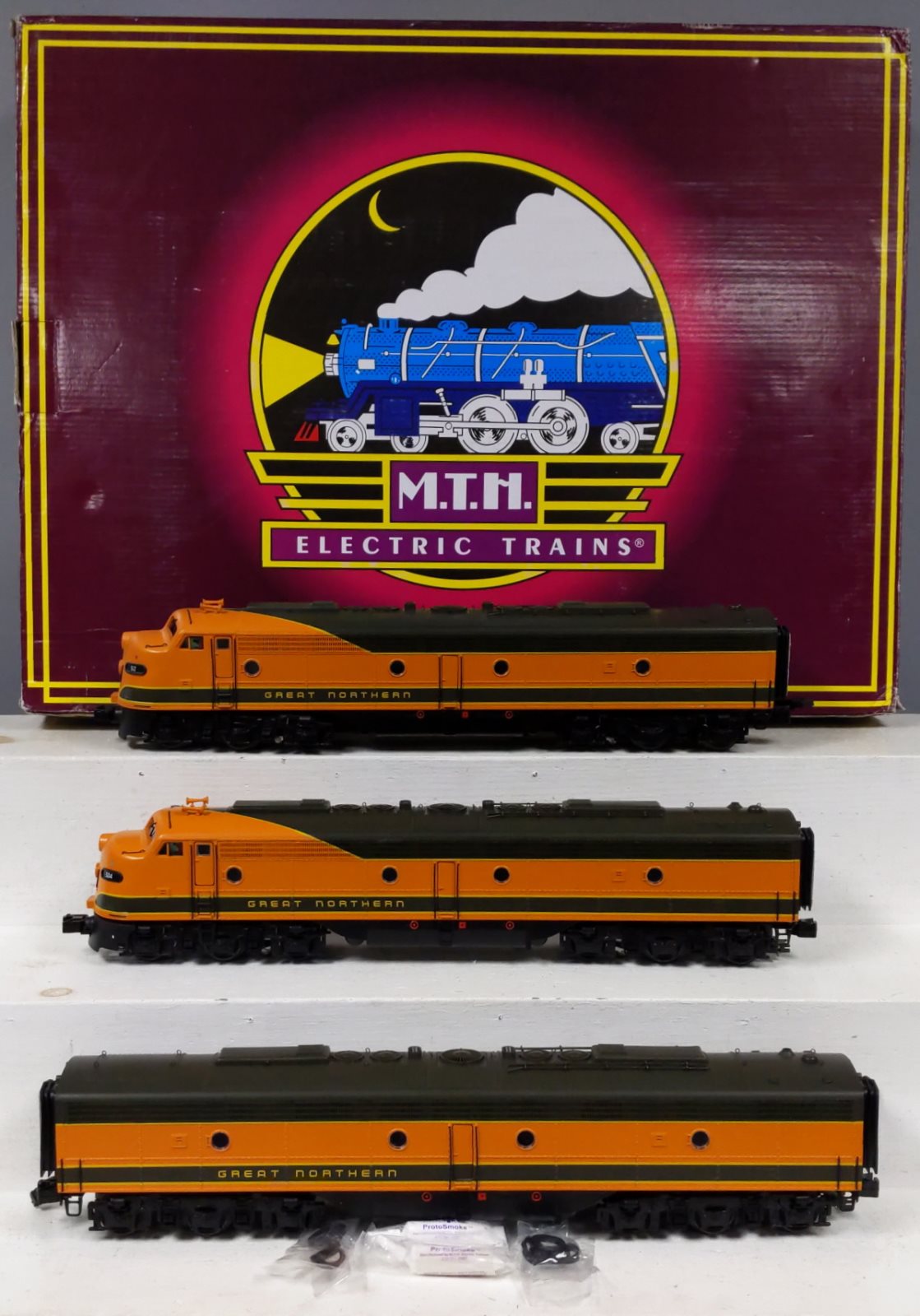 MTH 20-20354-1 O Gauge GN E-8 ABA Diesel Engine Set w/PS 3.0 #504/512/504B