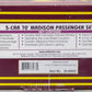 MTH 20-40022 O Milwaukee Road 70' Madison Passenger Car Set (Set of 5) LN/Box