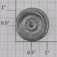 K-Line K2100-04-03 Plain Wheel with Traction Tires