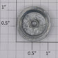 K-Line K2100-04-03 Plain Wheel with Traction Tires