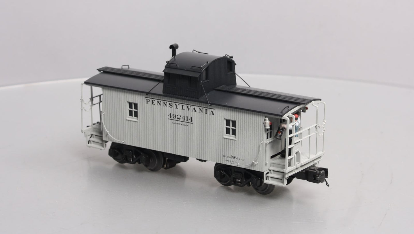 MTH 20-91646 O Pennsylvania Premier N-6b Caboose w/Operating Signal Man #492414