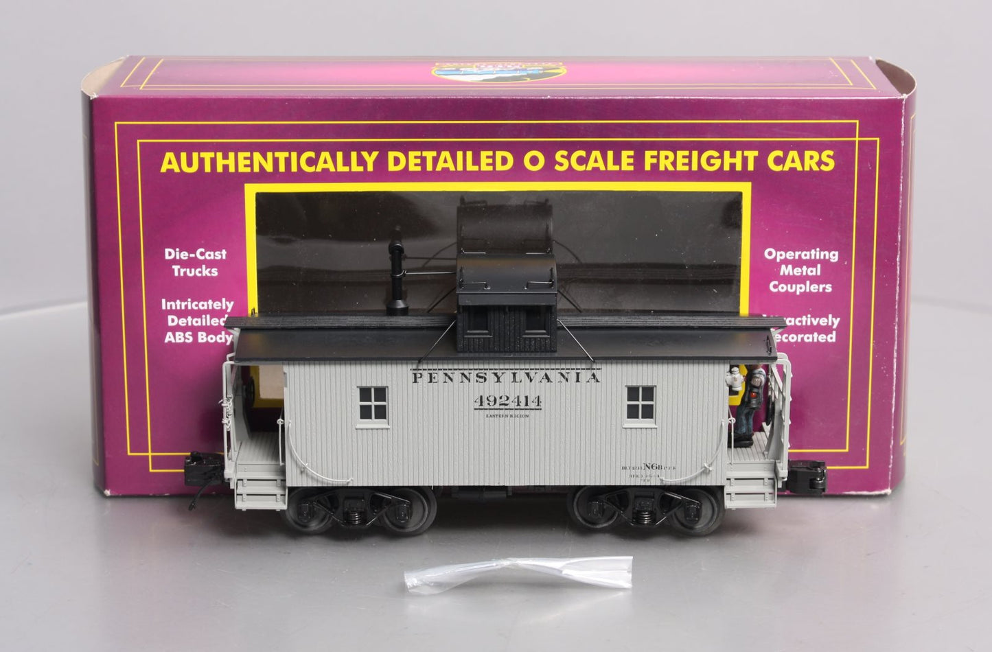 MTH 20-91646 O Pennsylvania Premier N-6b Caboose w/Operating Signal Man #492414