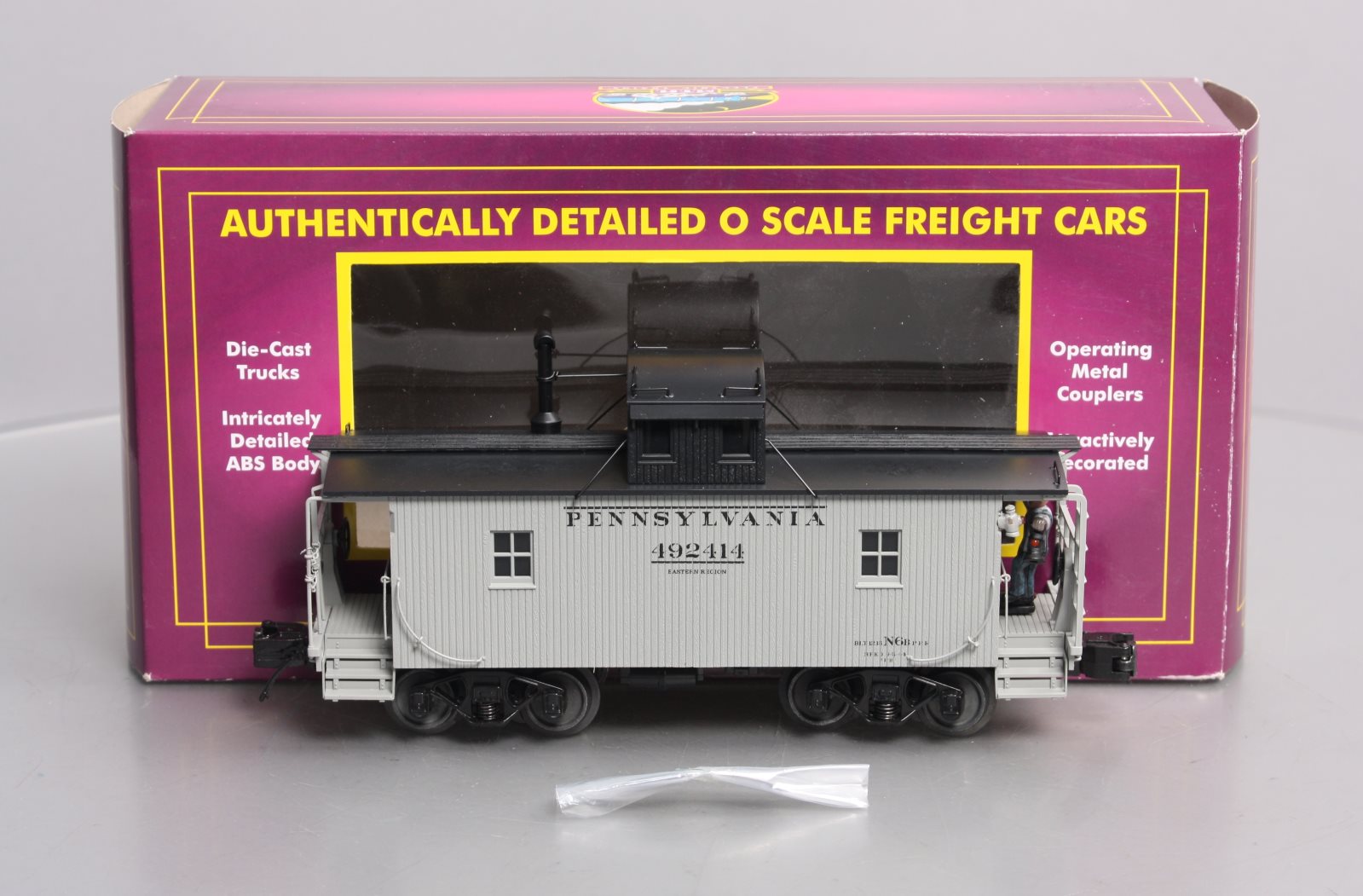 MTH 20-91646 O Pennsylvania Premier N-6b Caboose w/Operating Signal Man #492414