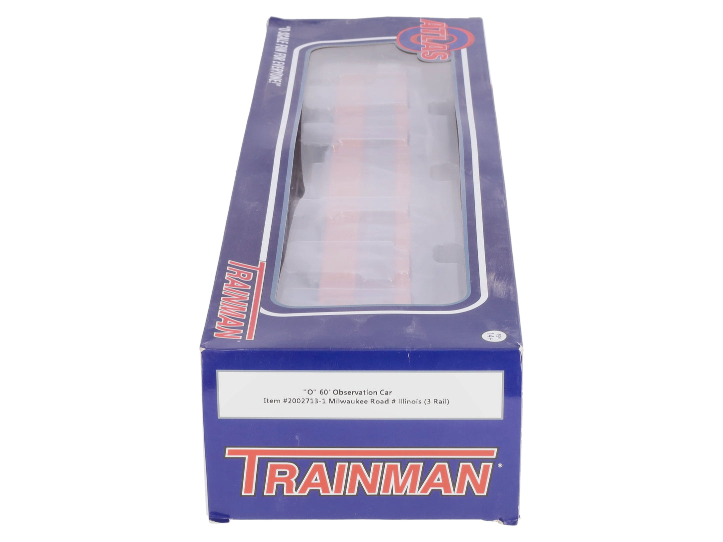 Atlas 2002713 O Milwaukee Road 3 Rail Trainman® 60' Observation Car