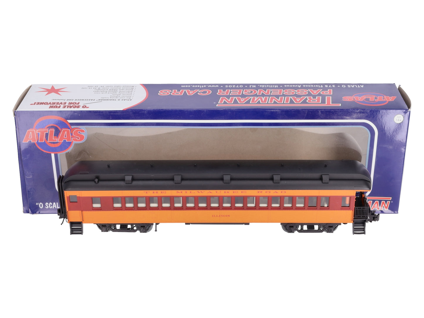 Atlas 2002713 O Milwaukee Road 3 Rail Trainman® 60' Observation Car