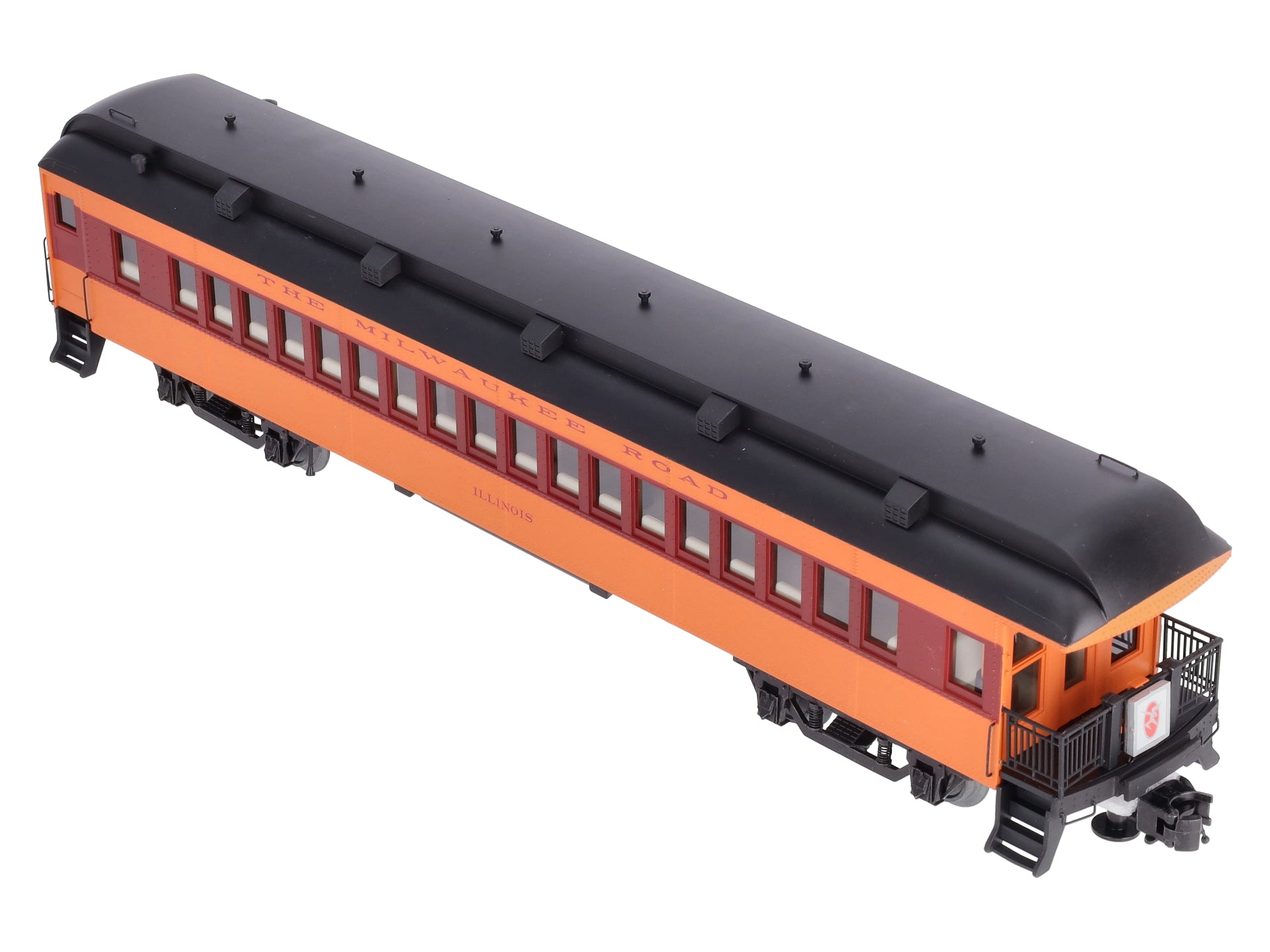 Atlas 2002713 O Milwaukee Road 3 Rail Trainman® 60' Observation Car