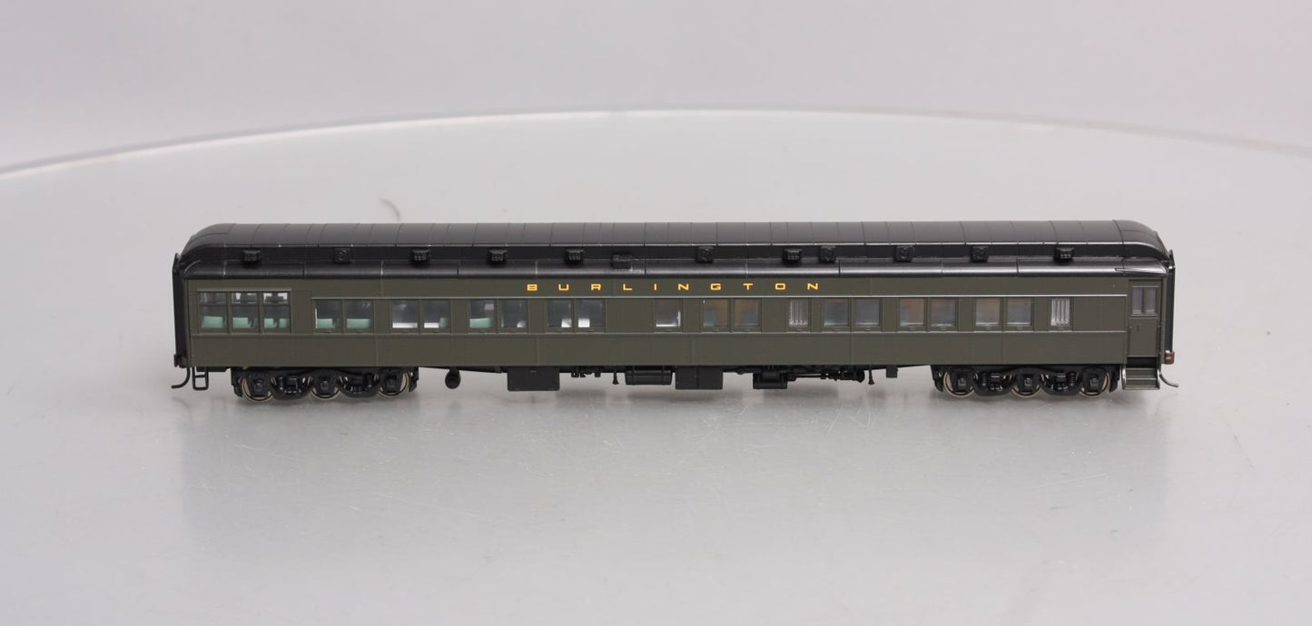 Walthers 932-10453 HO Burlington Pullman Heavyweight Solarium-Observation Car LN/Box