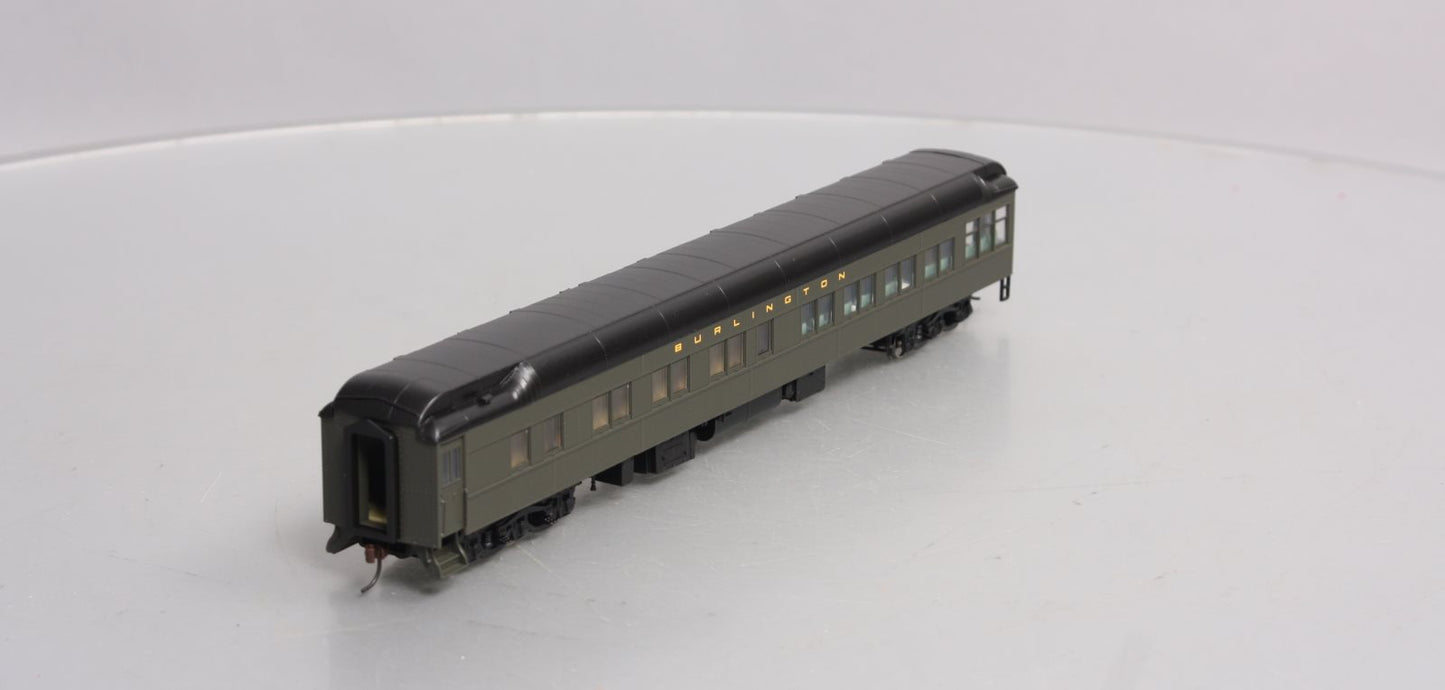 Walthers 932-10453 HO Burlington Pullman Heavyweight Solarium-Observation Car LN/Box