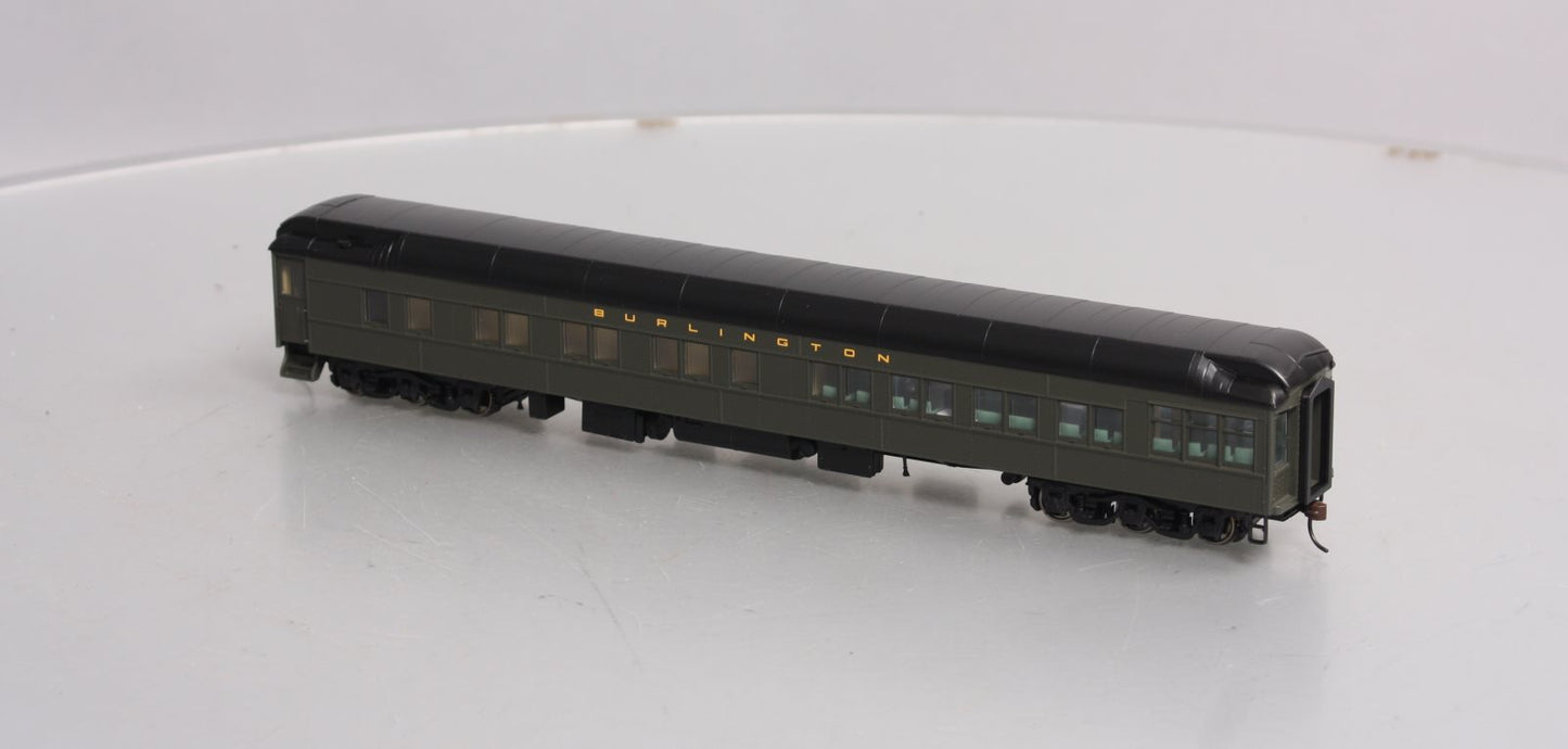 Walthers 932-10453 HO Burlington Pullman Heavyweight Solarium-Observation Car LN/Box