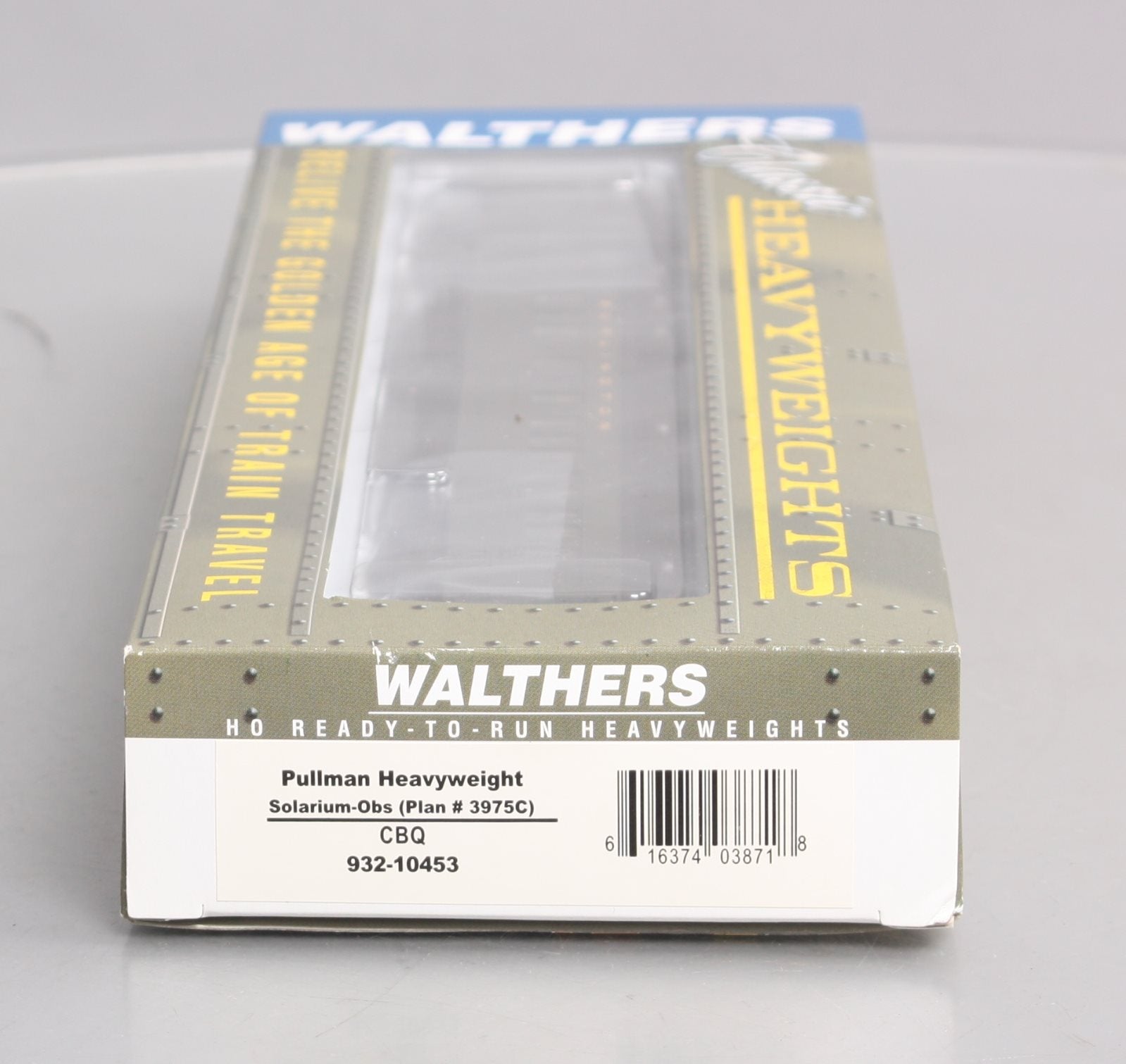 Walthers 932-10453 HO Burlington Pullman Heavyweight Solarium-Observation Car LN/Box