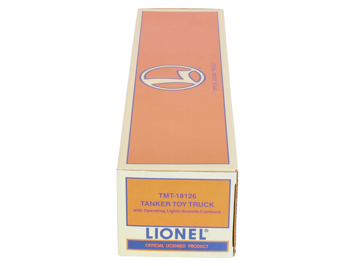 Lionel TMT-18126 1/32 Tanker Toy Truck with Operating Lights Sounds & Coinbank LN/Box