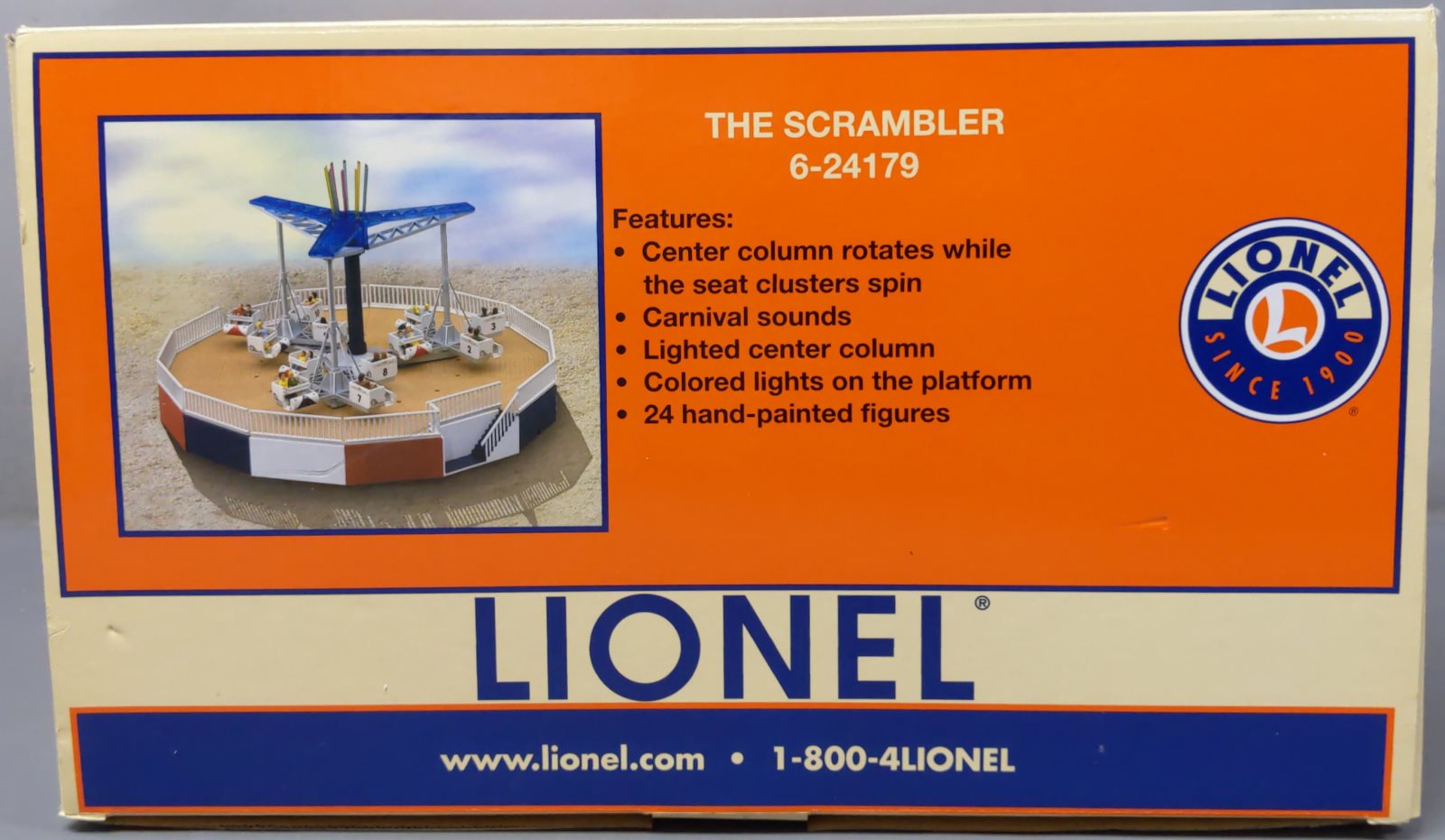 Lionel 6-24179 O Operating Scrambler Circus Ride Accessory LN/Box