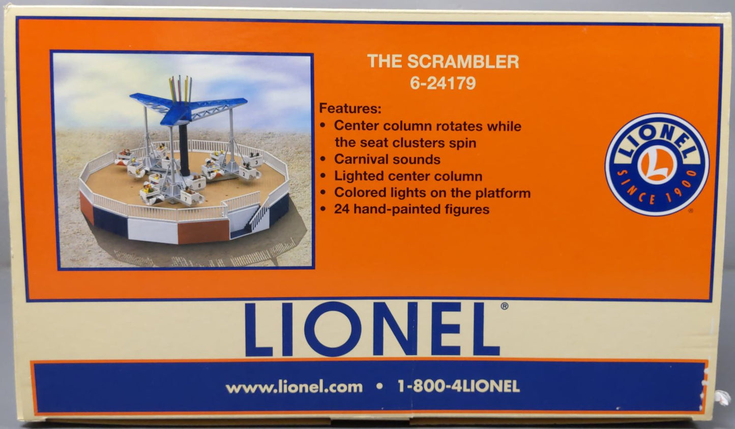 Lionel 6-24179 O Operating Scrambler Circus Ride Accessory LN/Box
