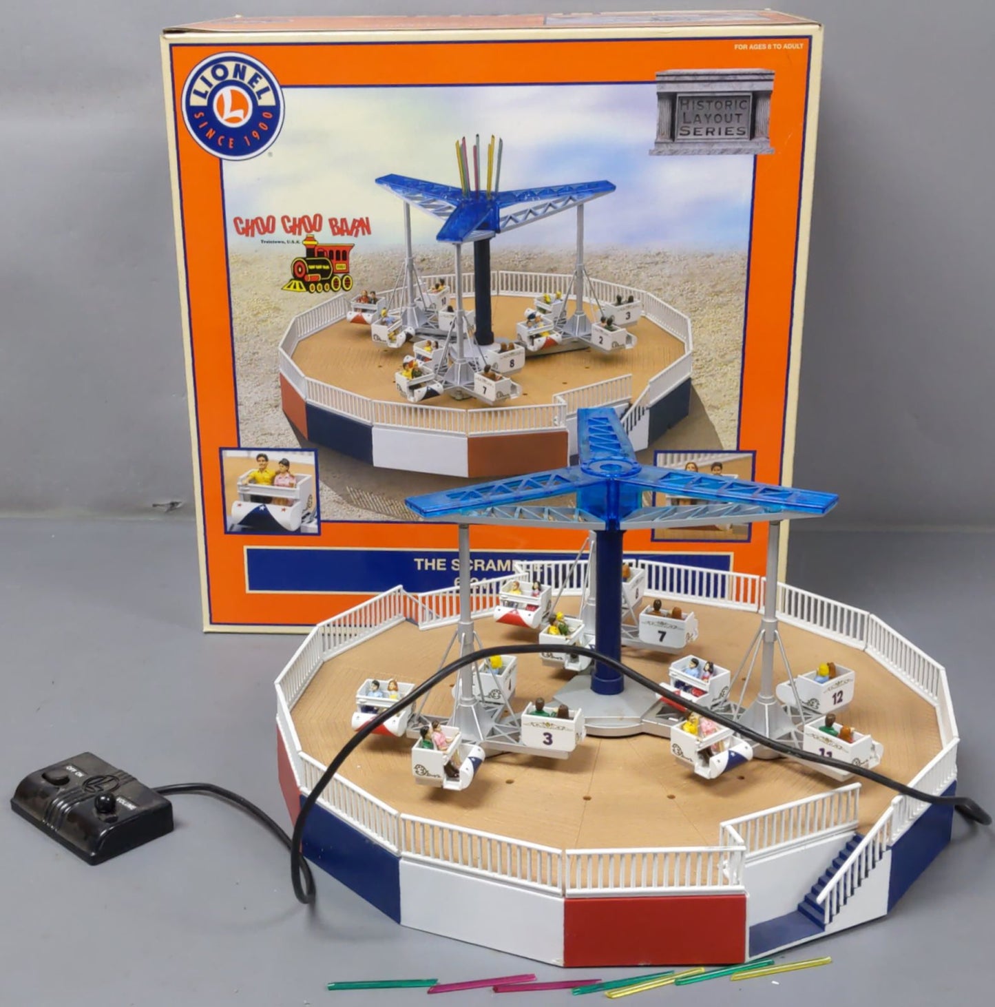 Lionel 6-24179 O Operating Scrambler Circus Ride Accessory LN/Box