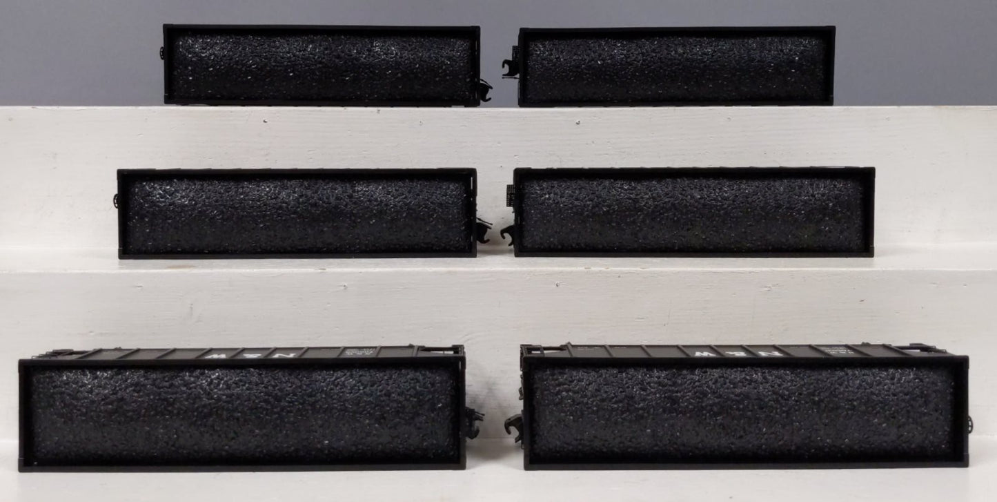 MTH 20-90398 O Norfolk & Western 70-Ton 3-Bay Hopper Car Set (Set of 6)