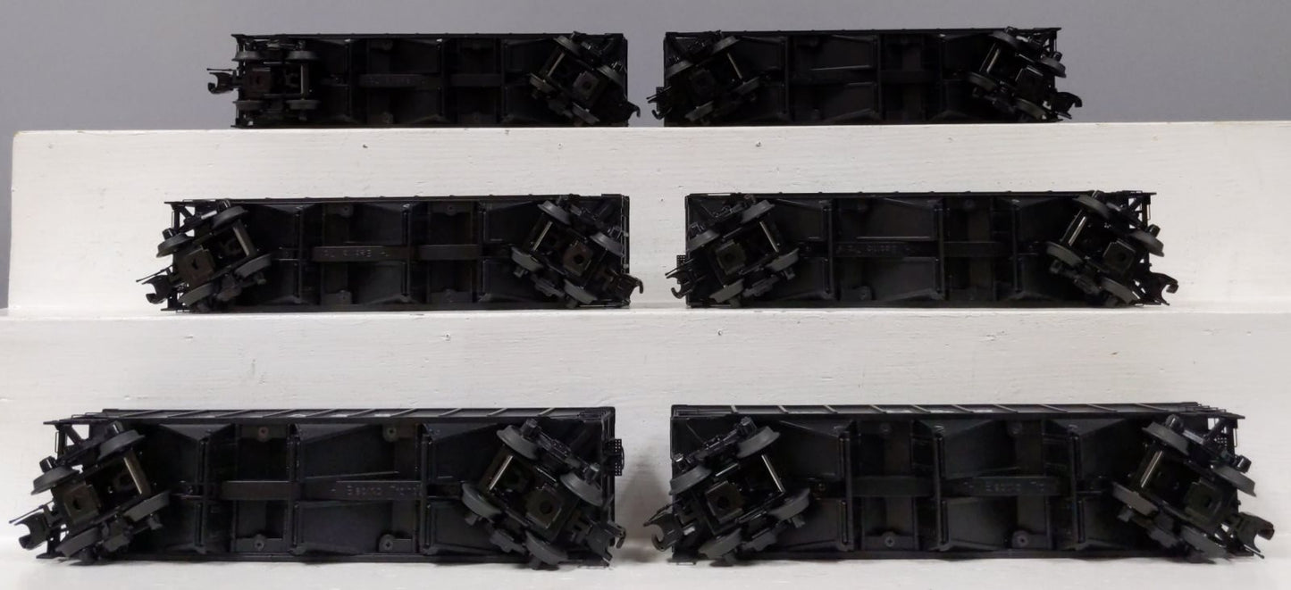MTH 20-90398 O Norfolk & Western 70-Ton 3-Bay Hopper Car Set (Set of 6)
