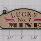K-Line K43007-01-01 Lucky No. 7 Mine Hanging Sign