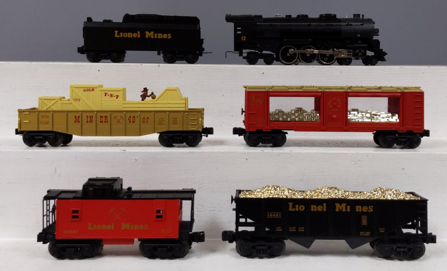 Lionel 6-21785 O Gauge Lionel Mines Steam Freight Train Set NIB
