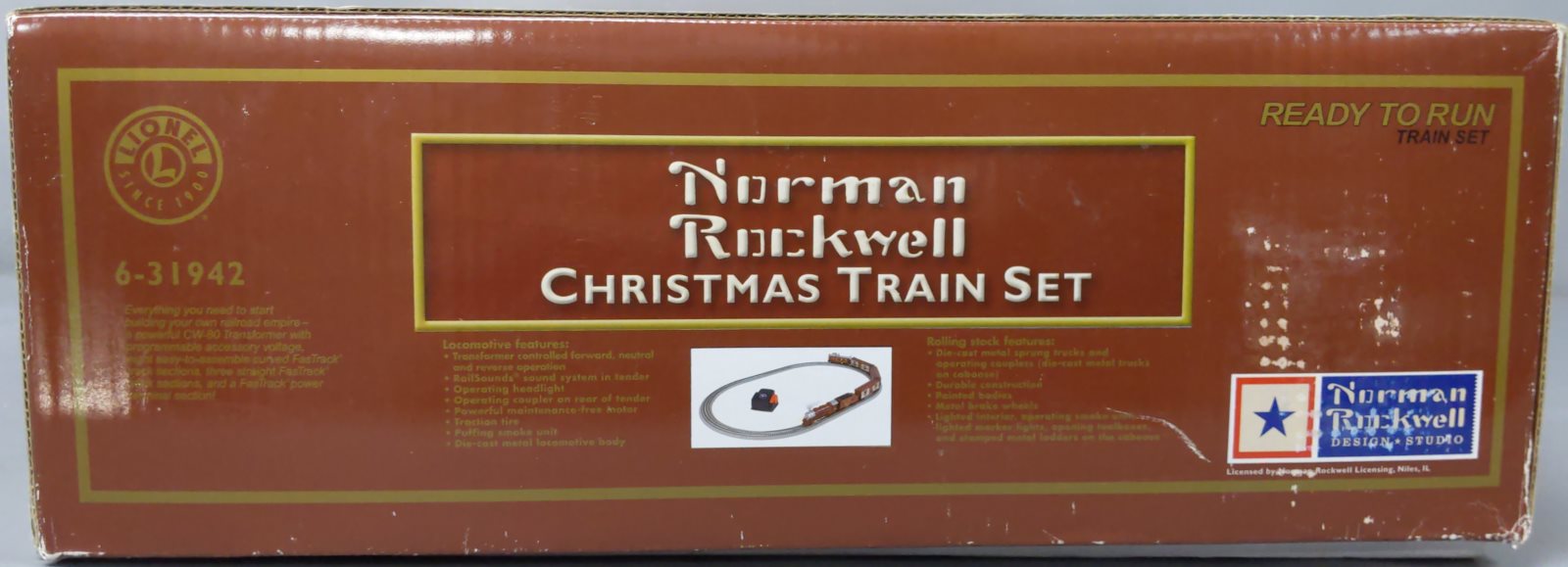 Lionel 6-31942 O Gauge Norman Rockwell Christmas Steam Train Set MT/Box