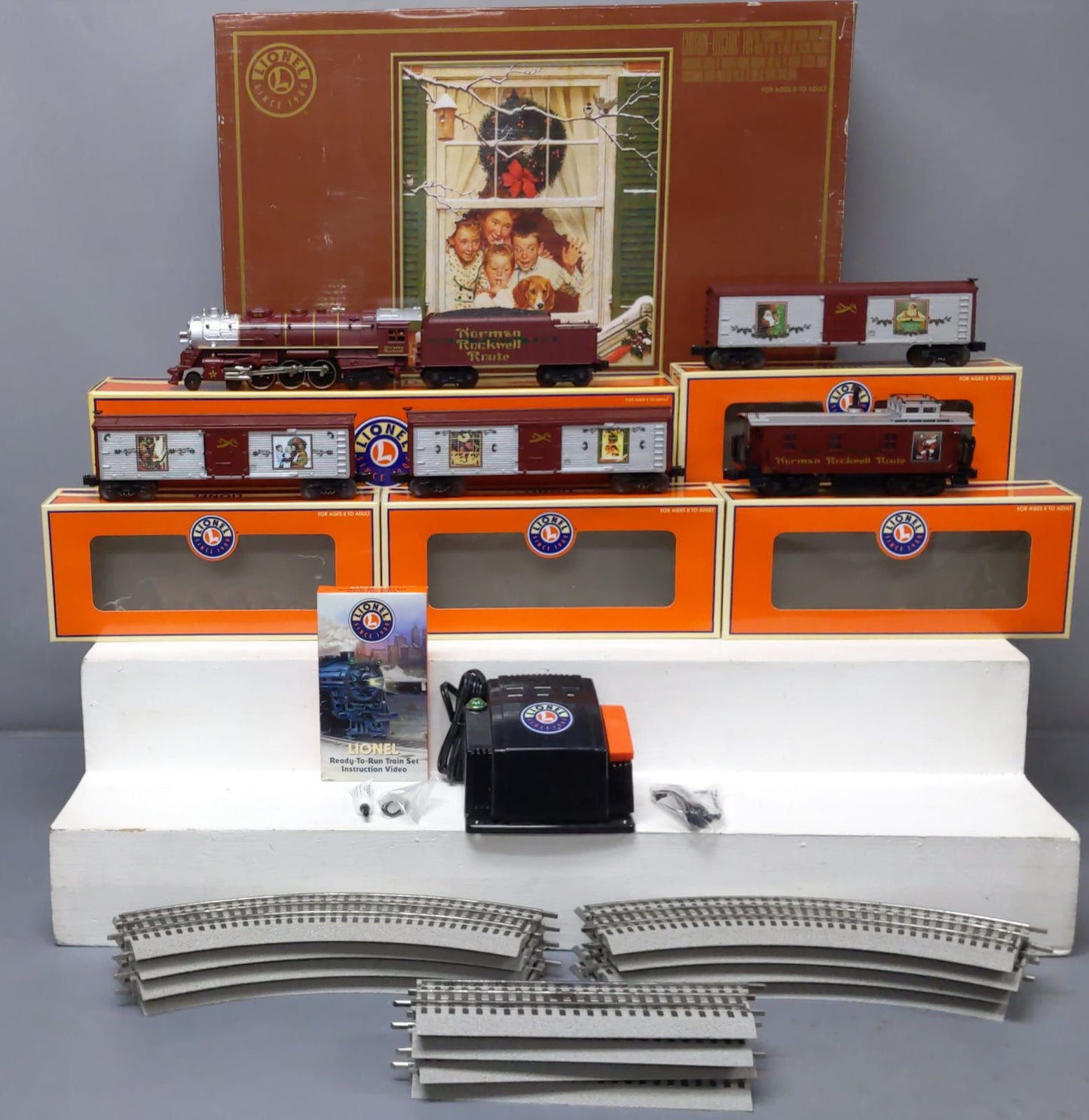 Lionel 6-31942 O Gauge Norman Rockwell Christmas Steam Train Set MT/Box