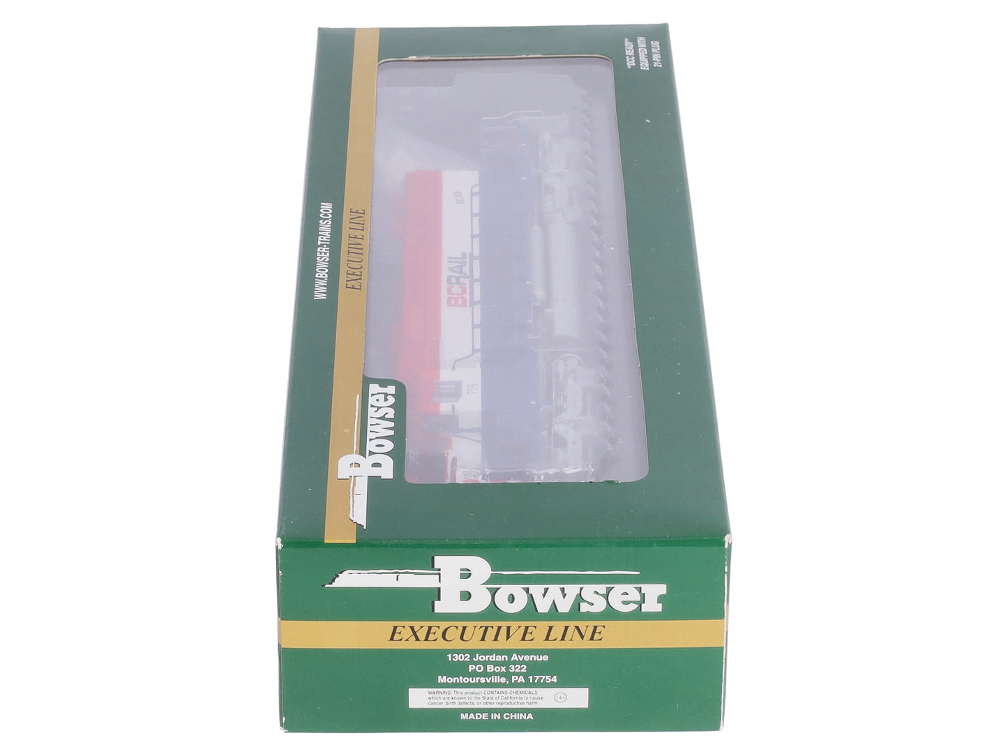 Bowser 24448 HO BC Rail GMD SD40-2 Diesel Locomotive w/DCC & Sound #759