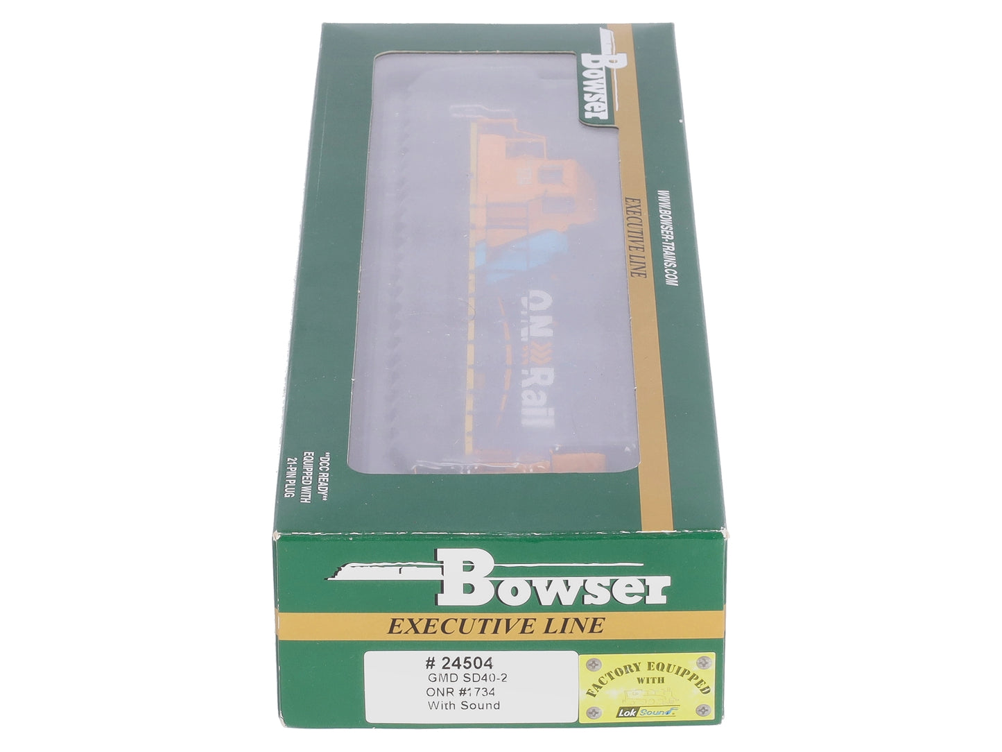 Bowser 24504 HO Ontario Northland GMD SD40-2 Diesel Locomotive w/LokSound #1734