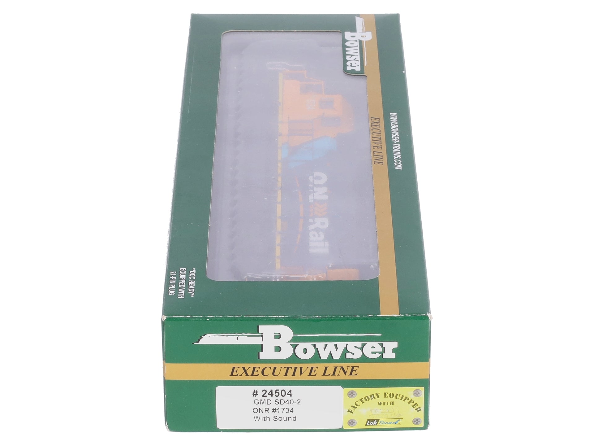 Bowser 24504 HO Ontario Northland GMD SD40-2 Diesel Locomotive w/LokSound #1734