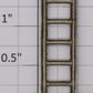 Lionel 254-10 Small 5-Rung Nickel Ladder - Fits #10, 252, 254, etc.