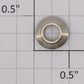 Acme 200 Nickel Boiler Front Headlight Bezel Trim Ring