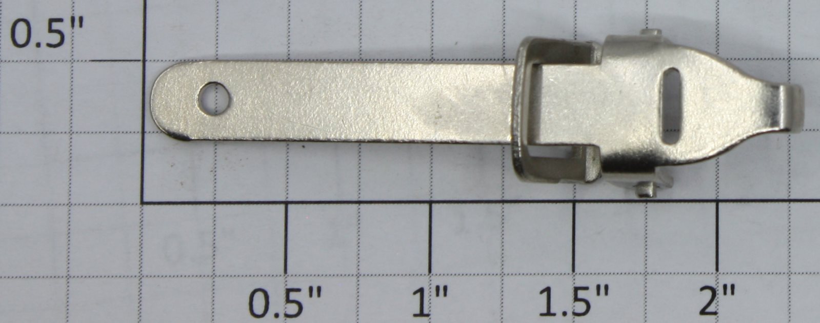 Ives 141-2 O Gauge Prewar Hook Type Coupler with Rivet End, No Spring
