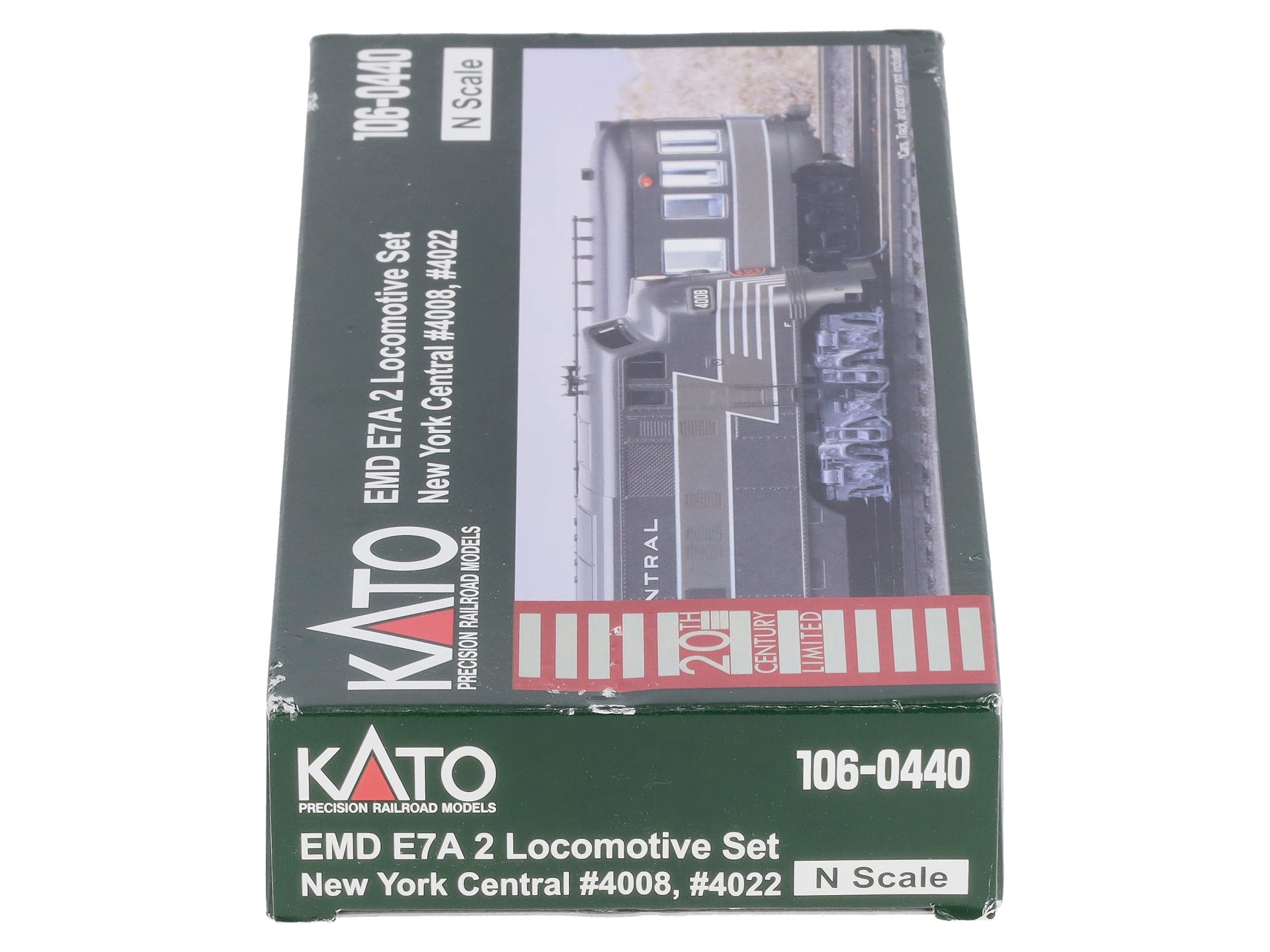 Kato 106-0440 N NYC EMD E7A Diesel Locomotive #4008, #4022 (Set of 2)