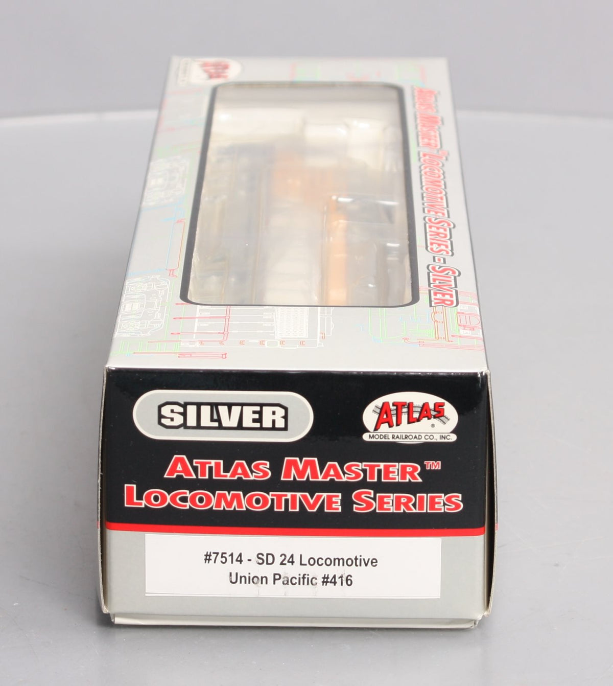 Atlas 7514 HO Scale Union Pacific EMD SD24 Powered Diesel Locomotive #416 EX/Box