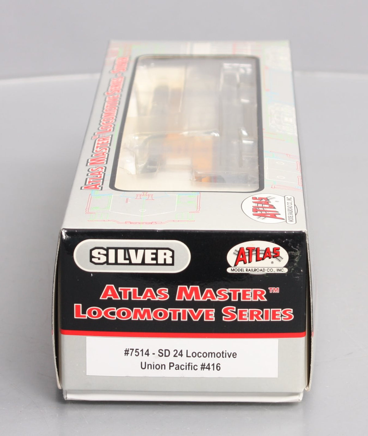 Atlas 7514 HO Scale Union Pacific EMD SD24 Powered Diesel Locomotive #416 EX/Box