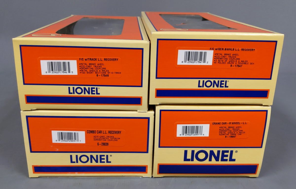 Lionel 6-21775 O Gauge Train Wreck Recovery Set