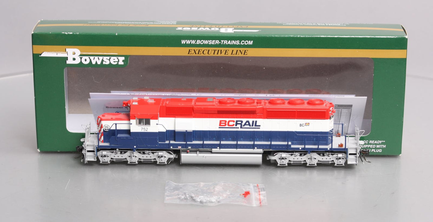 Bowser 24447 HO BC Rail GMD SD40-2 Diesel Locomotive with Sound #752