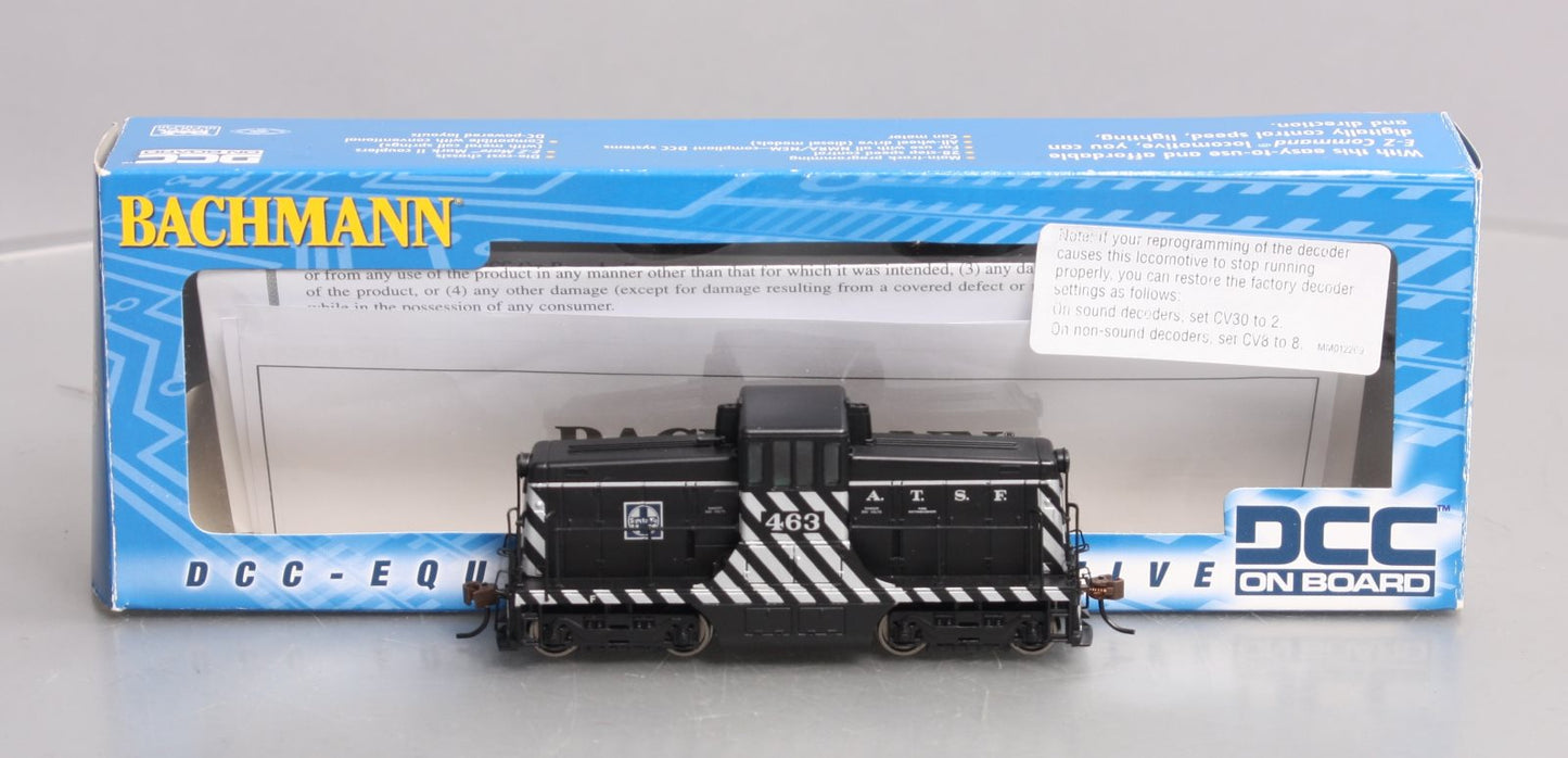 Bachmann 62208 HO Scale SF/Zebra Stripe 44-Ton Switcher #463 w/DCC