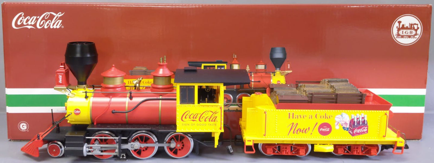 LGB 20282 G Coca Cola, Coke Mogul Steam Locomotive with DCC & Sound LN/Box