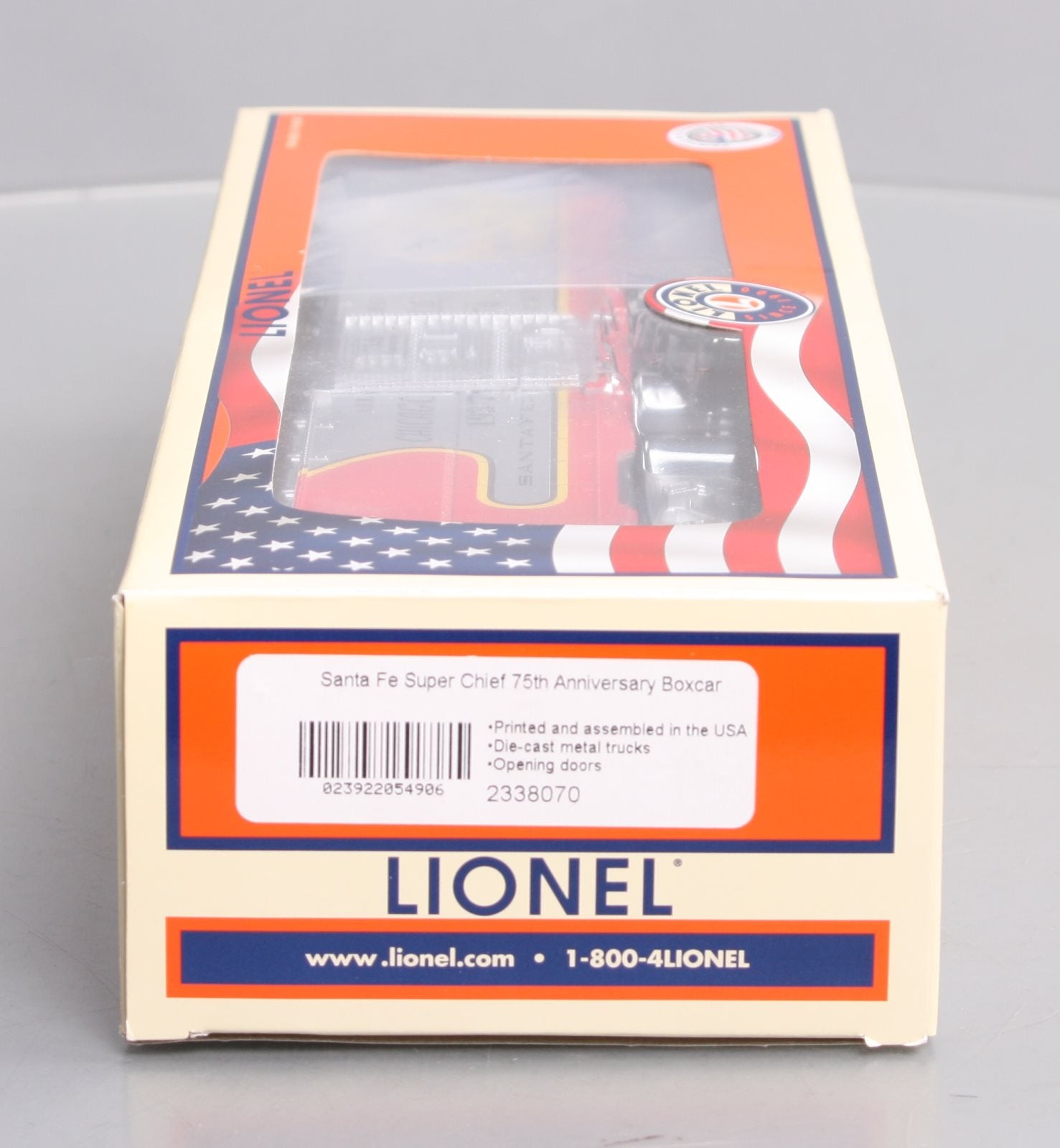 Lionel 2338070 O Santa Fe Super Chief 75th Anniversary Boxcar