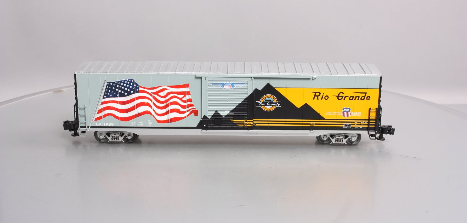 Lionel 6-85405 O Denver & Rio Grande Western Heritage LED Flag Boxcar #1989