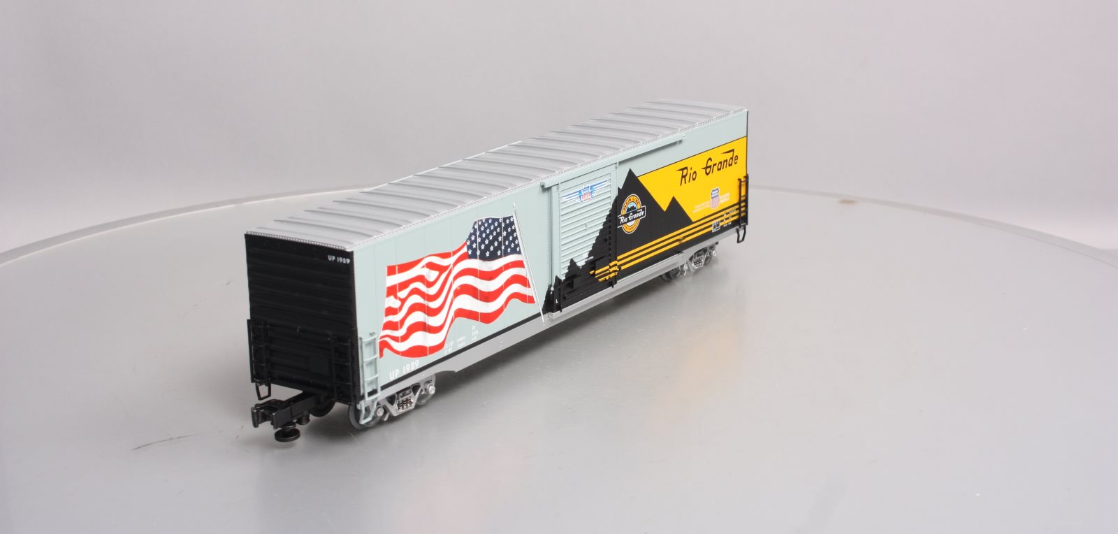 Lionel 6-85405 O Denver & Rio Grande Western Heritage LED Flag Boxcar #1989