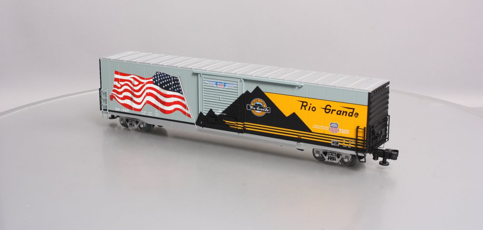 Lionel 6-85405 O Denver & Rio Grande Western Heritage LED Flag Boxcar #1989