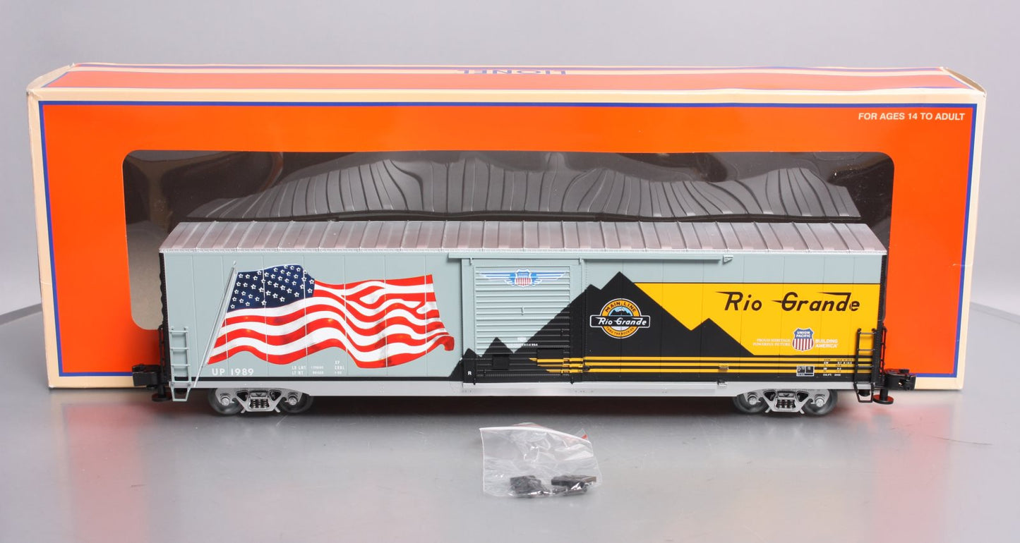 Lionel 6-85405 O Denver & Rio Grande Western Heritage LED Flag Boxcar #1989