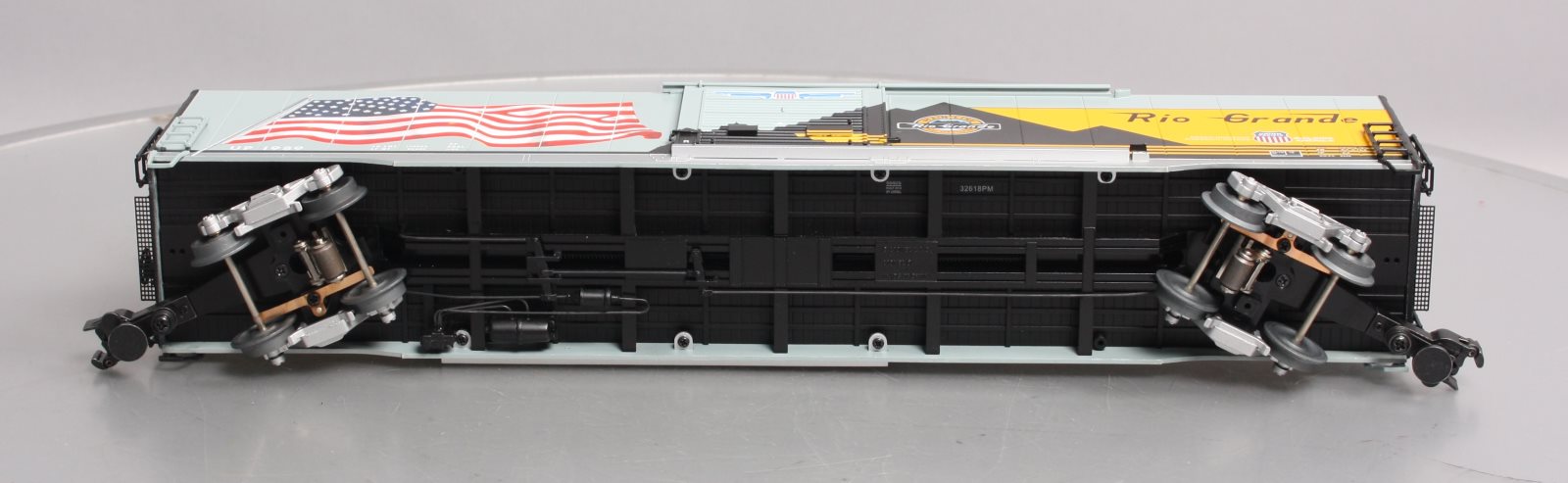 Lionel 6-85405 O Denver & Rio Grande Western Heritage LED Flag Boxcar #1989