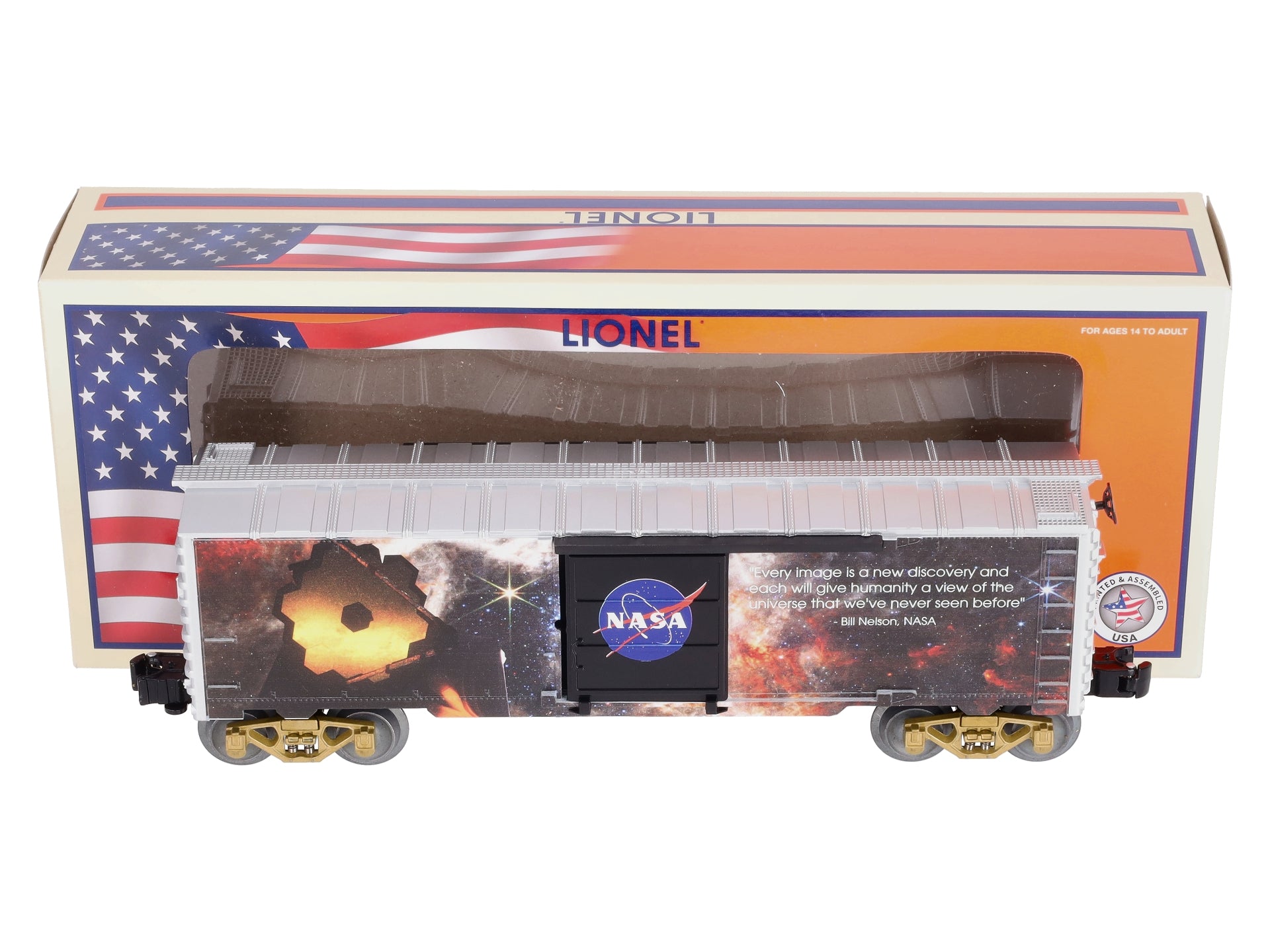 Lionel 2338210 O NASA James Webb Space Telescope Boxcar