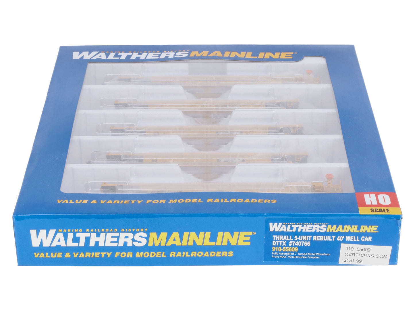 Walthers 910-55609 HO DTTX Thrall 5-Unit 40' Well Cars