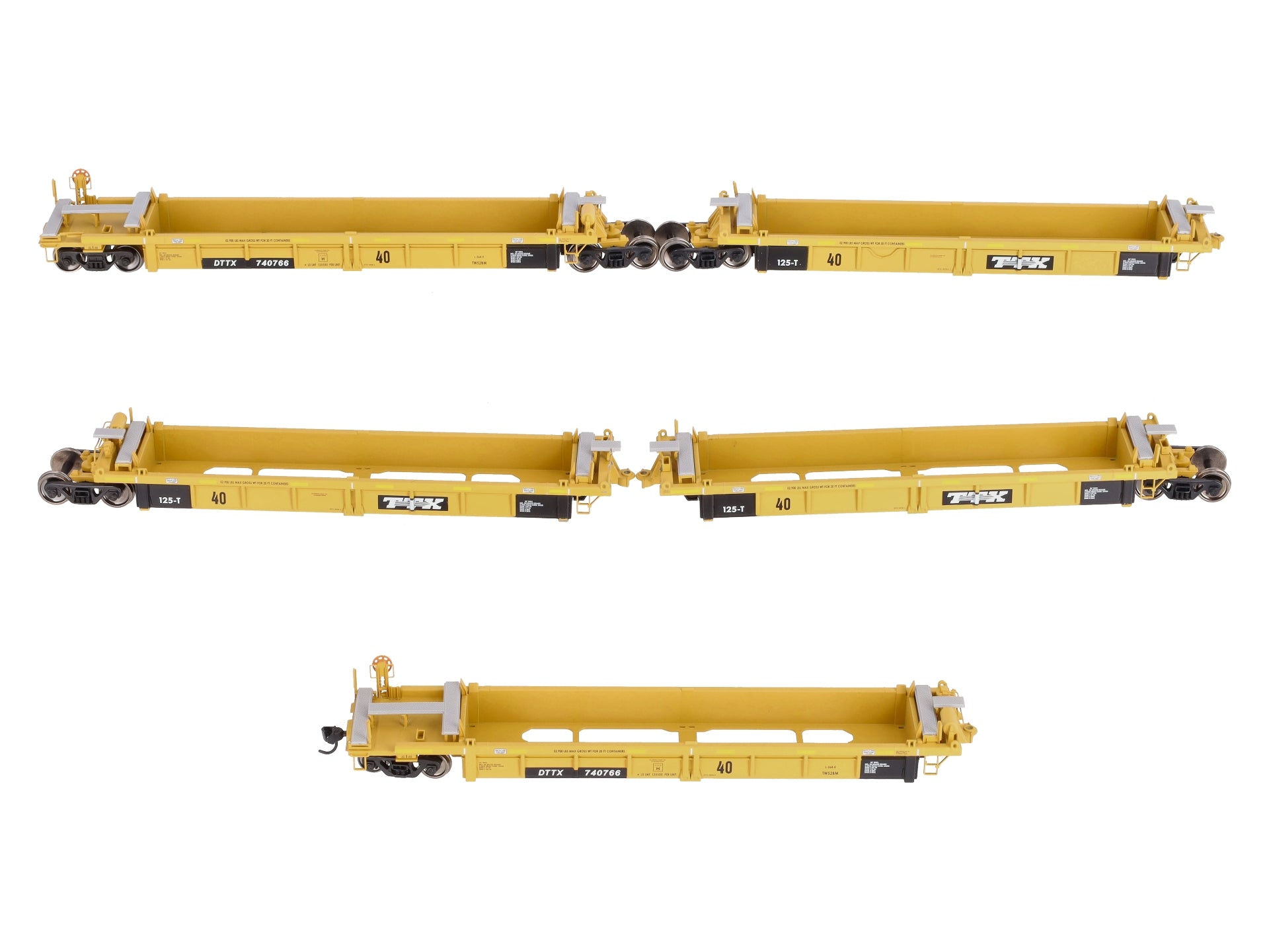 Walthers 910-55609 HO DTTX Thrall 5-Unit 40' Well Cars
