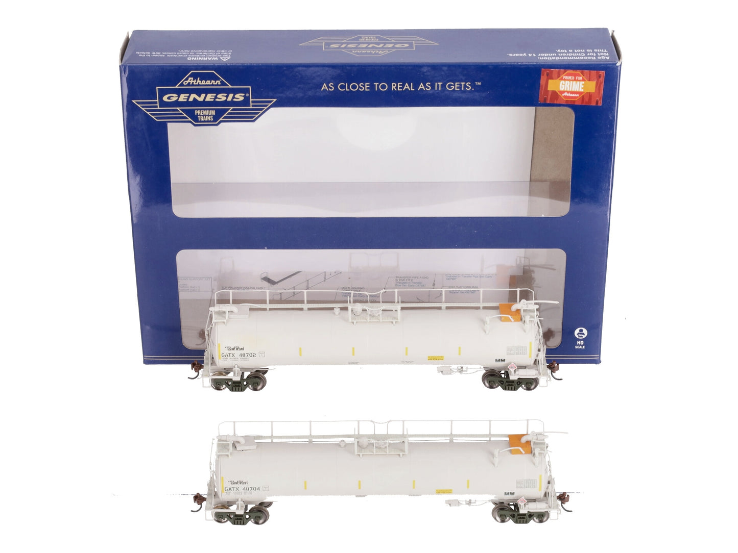 Athearn G67909 HO GATX TankTrain Intermediate White #1 (2)