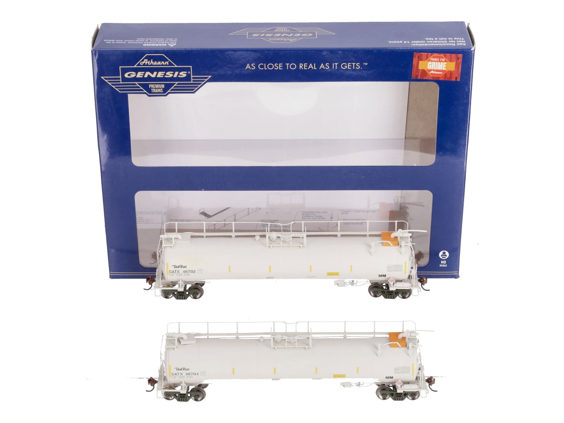 Athearn G67909 HO GATX TankTrain Intermediate White #1 (2)