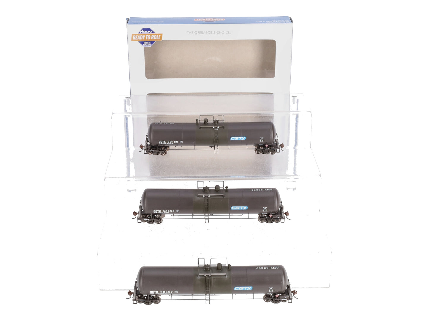 Athearn 28253 HO CGTX RTR 30,000 Gallon Ethanol Tank Car #2 (Set of 3)
